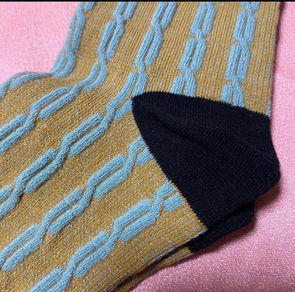 ★アート柄ソックス no.0 23★ 22〜25 レディース 個性的 北欧柄 おしゃれ 靴下