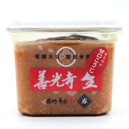 善光寺 生(赤) 750g【みそ・味噌】加熱殺菌していない生みそで本来の風味がいきています。