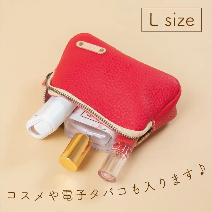 【本革 】マルチポーチ Lサイズ・12色（日本製）