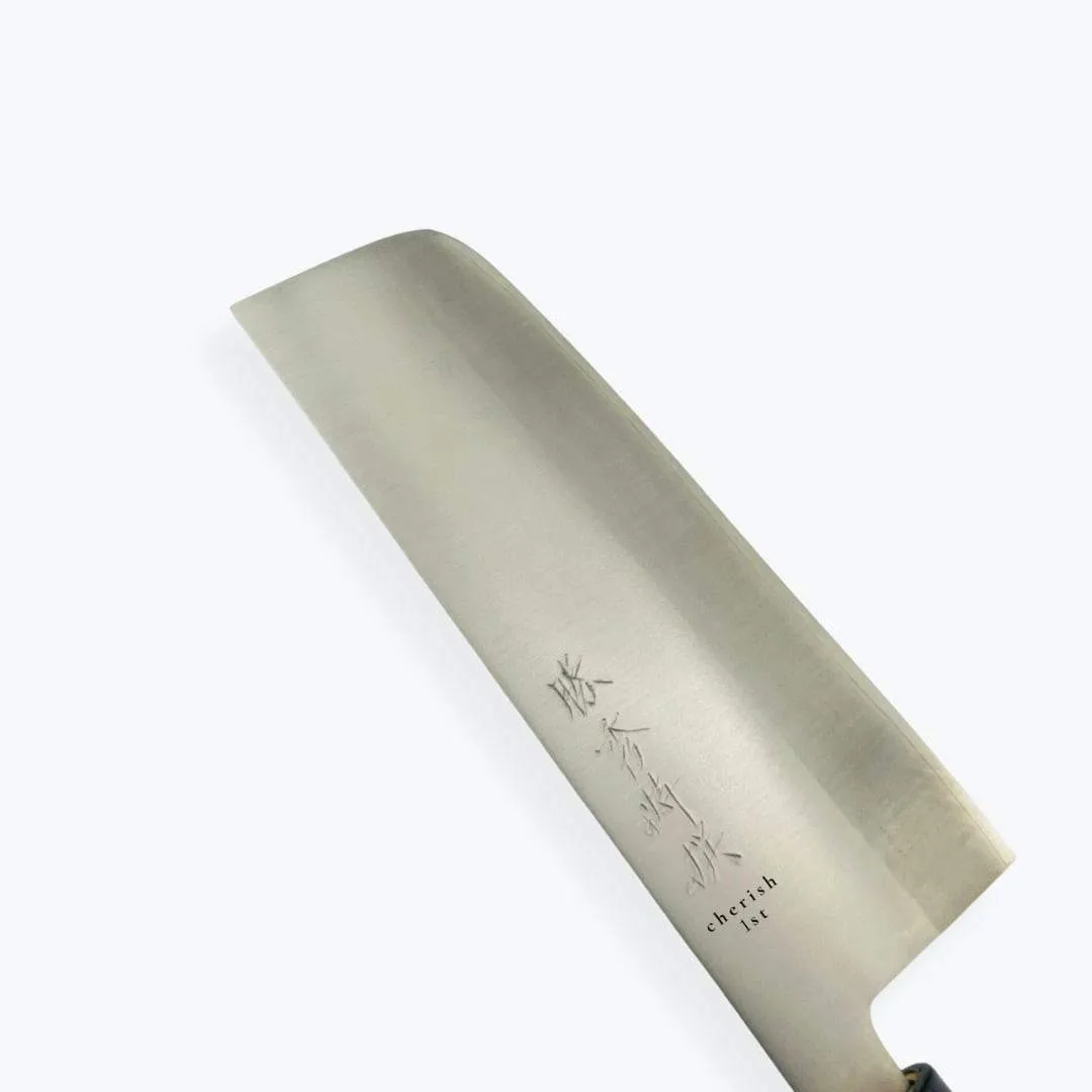 【リリィ】菜切り包丁　刃渡り15.6cm　日本製　名入れ　刻印　手研ぎ