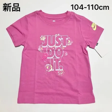 新品 NIKE ナイキ 半袖 Tシャツ シャツ  春 夏 ピンク 女の子 キッズ 子供服 105cm