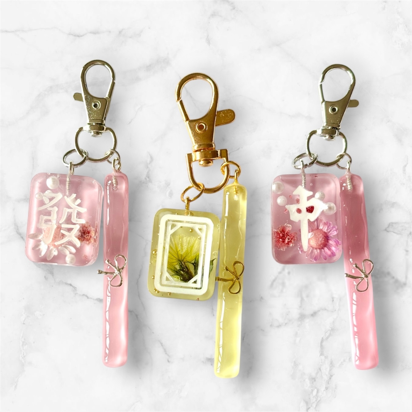 麻雀キーホルダー詰め合わせ（10個セット）※点棒付き