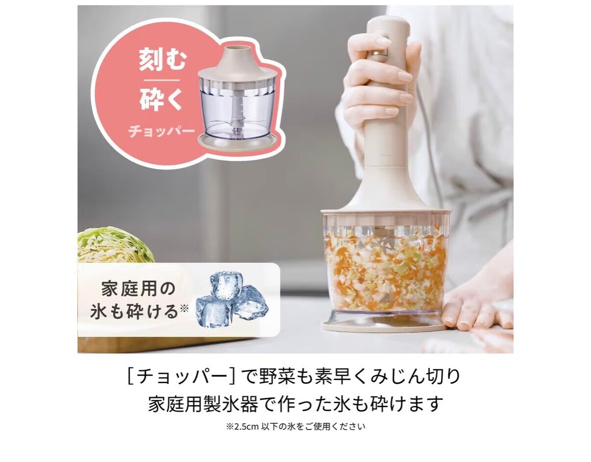 recolte レコルト ハンディブレンダー Handy Blemder RHB-3 ブラック