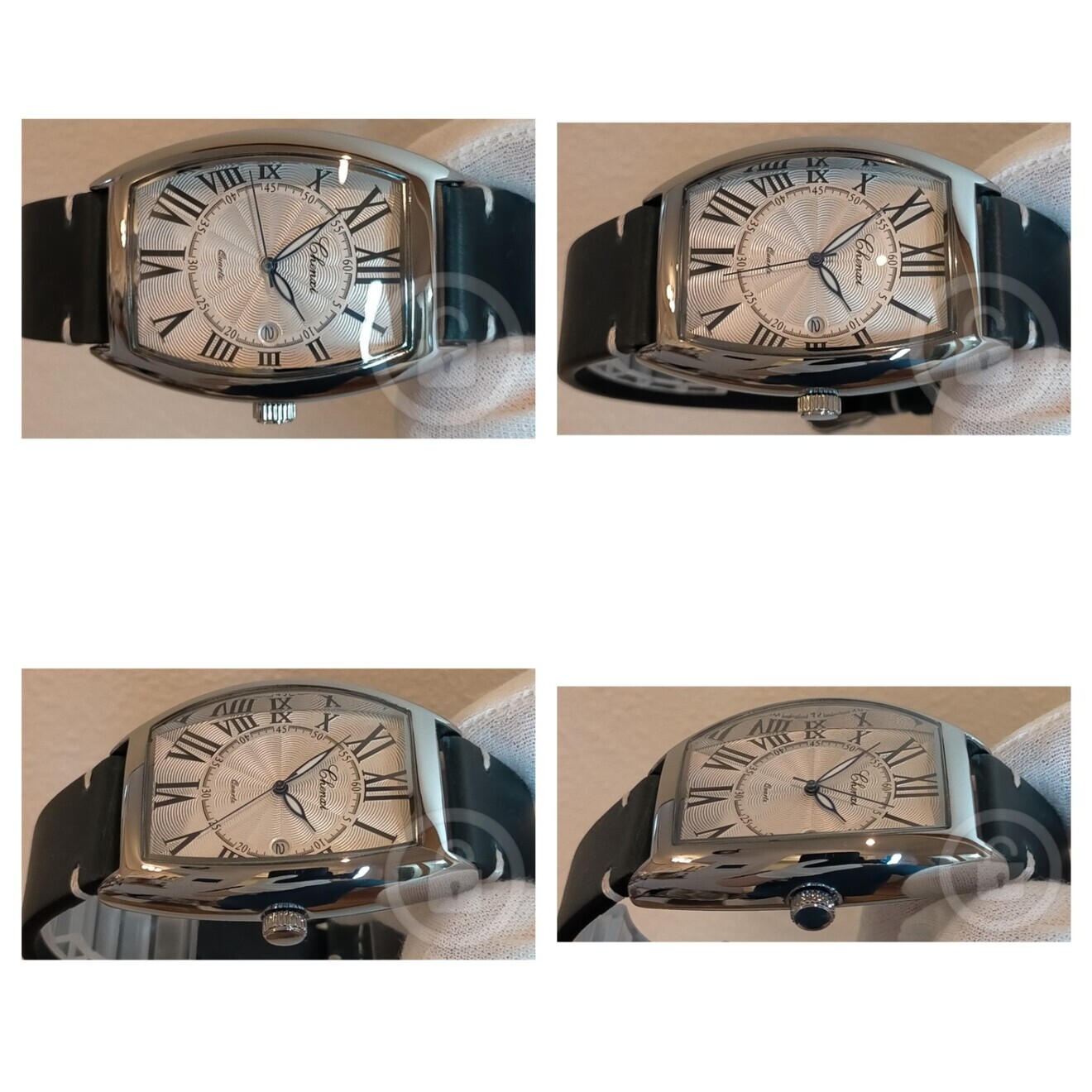 【トノーモデルもアラビア数字とアンティーク加工レザーによりシックに/新品】①