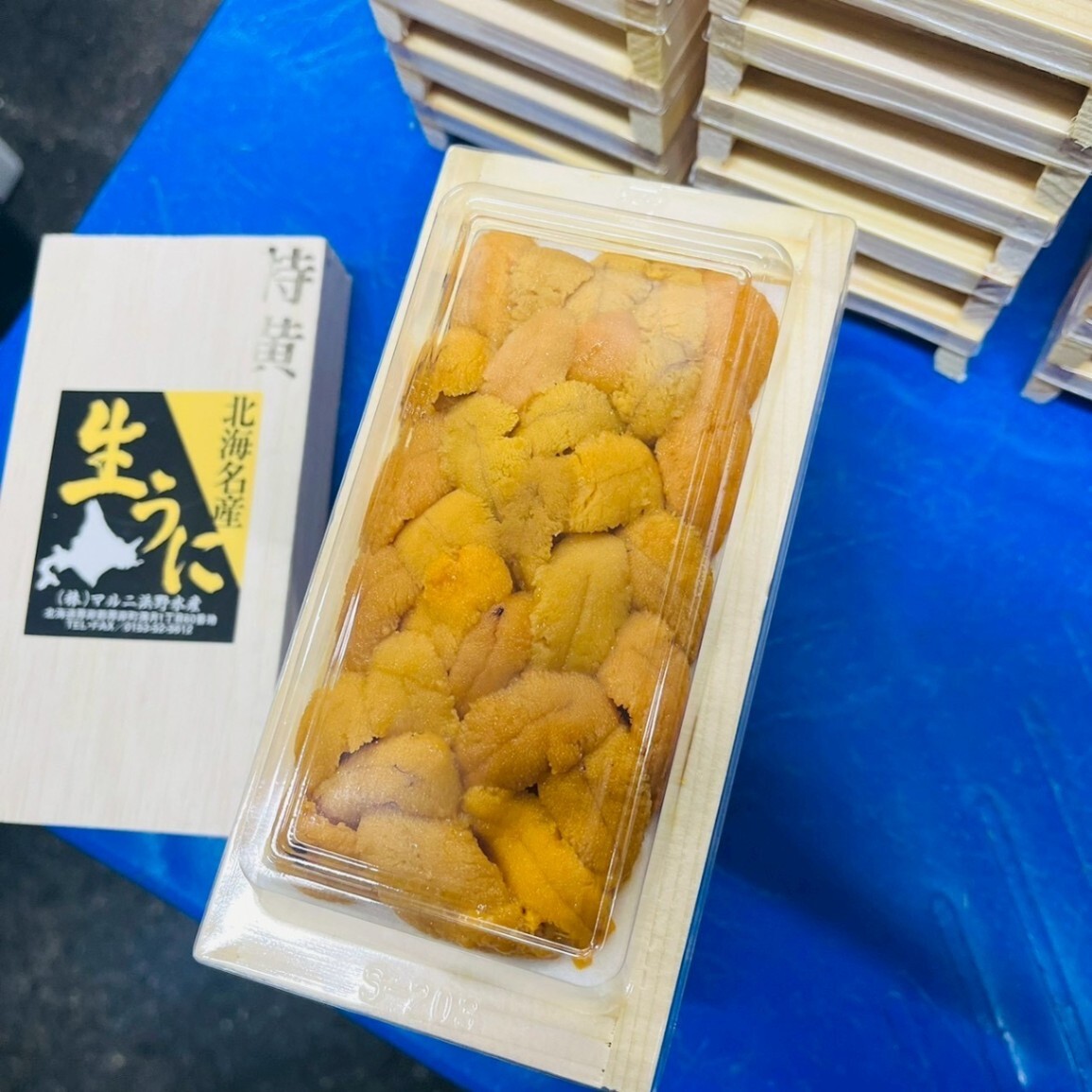 ◎北海道産 特黄 生うに 木箱入り｜冷蔵直送｜