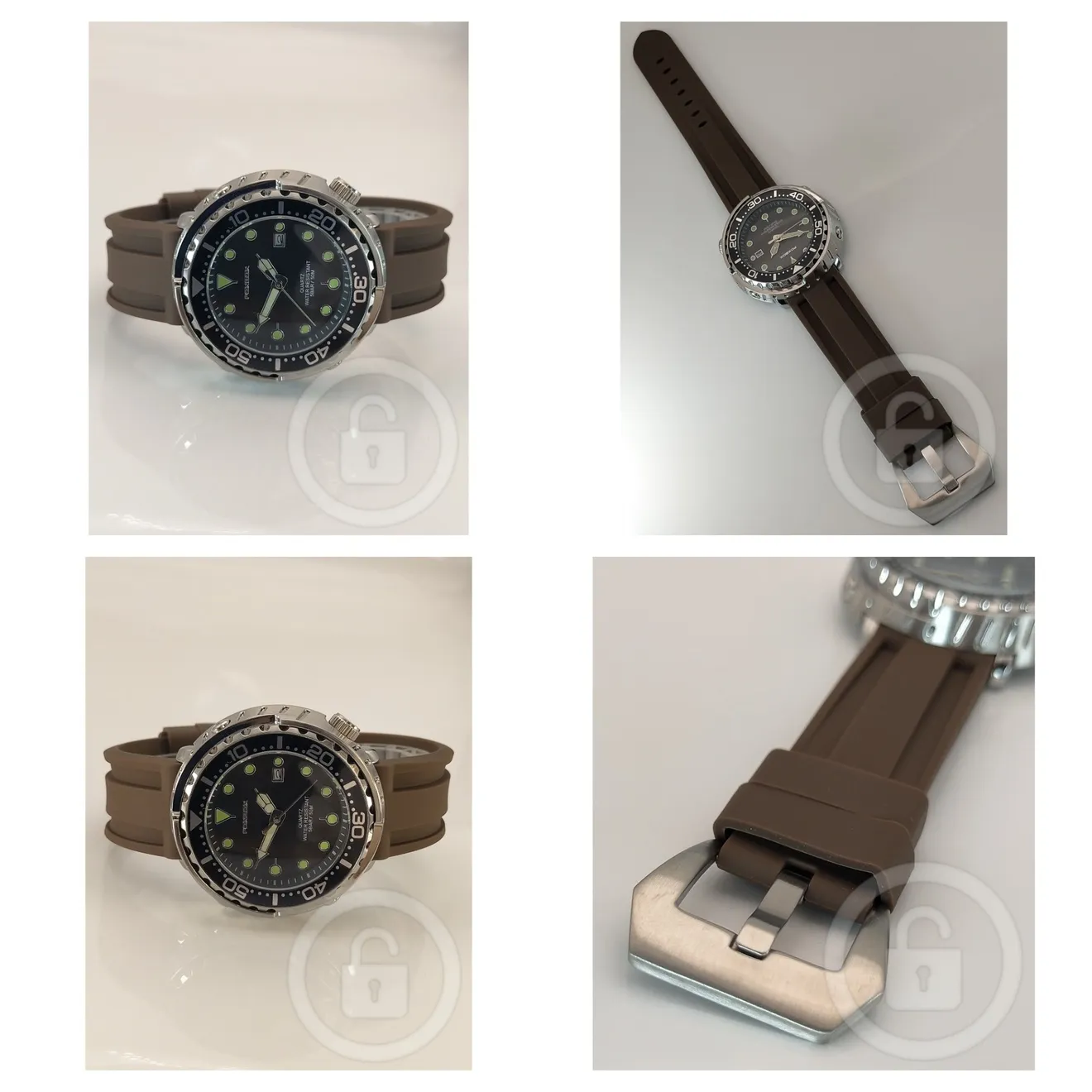 【力強い屈強ミリタリー様式ながらダーク色ラバーでぐっとシックに/新品】タング尾錠