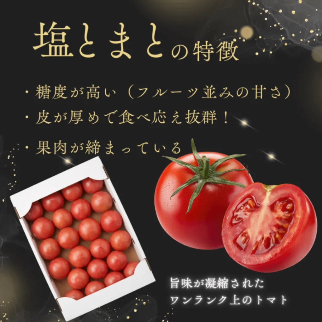 【濃厚な甘みがクセになる】熊本県産 塩トマト
