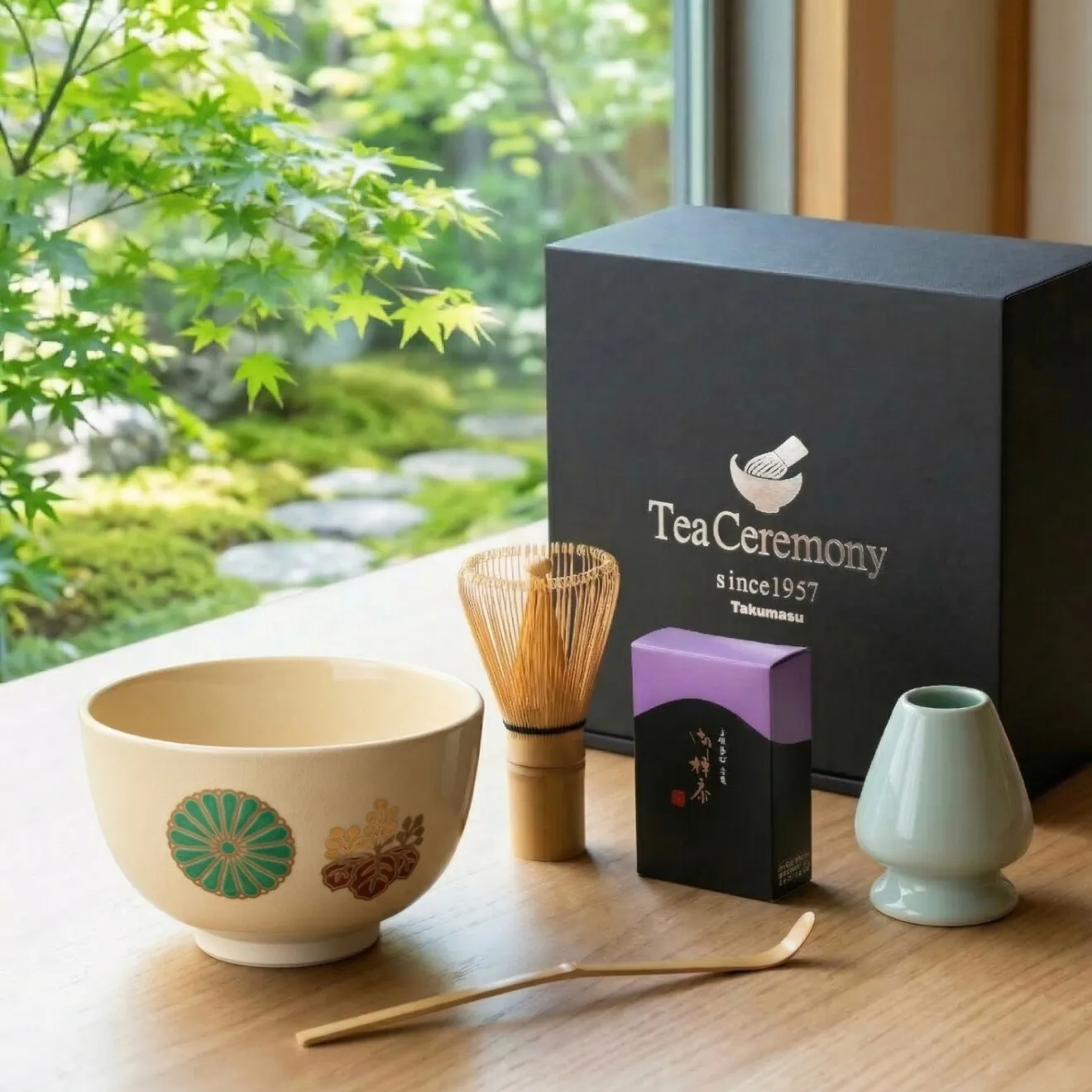 抹茶セット 無添加 ギフトBOX入り 京都宇治抹茶と日本製の抹茶茶碗