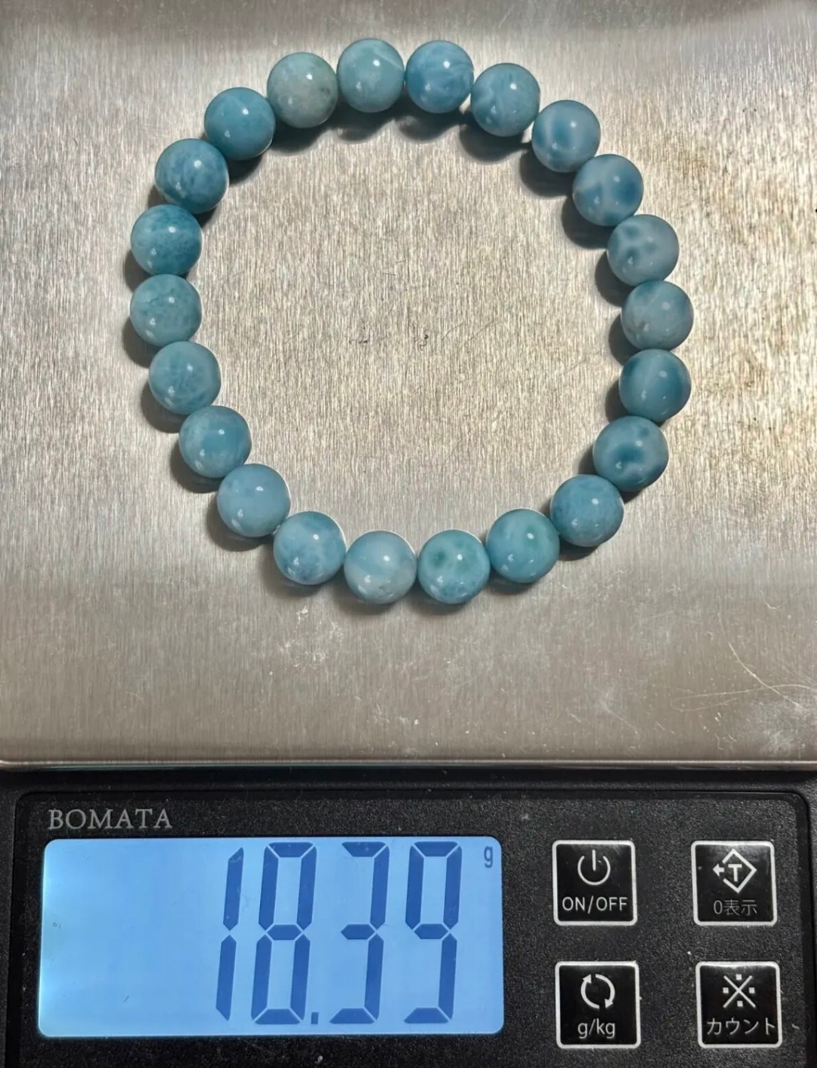 【リベ🦁限定価格】⭐︎夏におすすめ⭐︎ ラリマー　ブレスレット　8㎜. 151