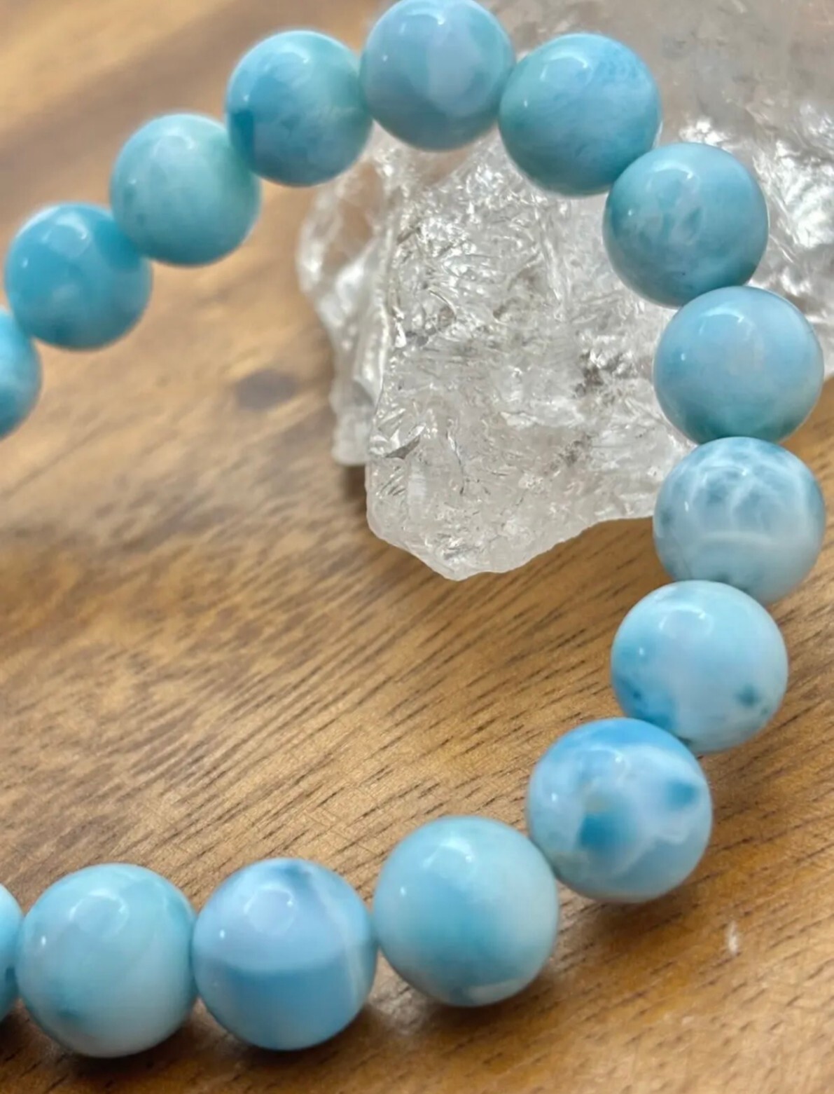 【リベ🦁限定価格】⭐︎夏におすすめ⭐︎ ラリマー　ブレスレット　9.5㎜. 150