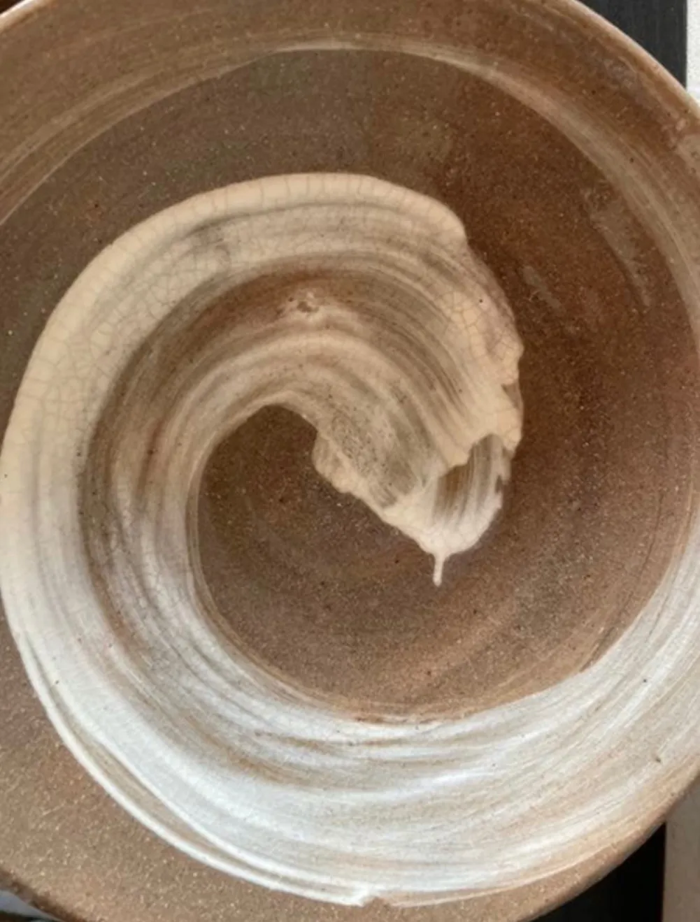丸大皿(刷毛目) 皿 器 和食器 陶器 受賞作家 手作り 一点物 ㉜
