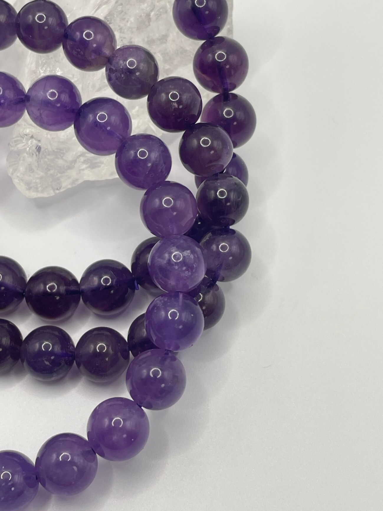 【🦁リベ限定価格】精神的な安定と癒し　〜アメジスト（紫水晶）〜　8.5mm