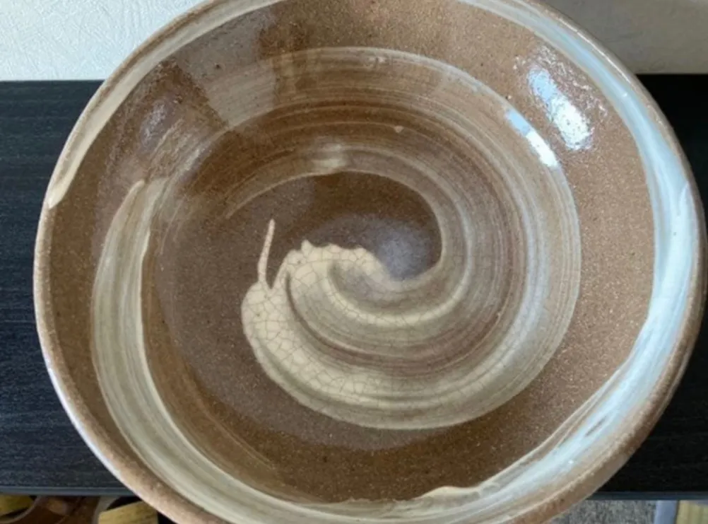 大皿(丸深) 皿 器 和食器 陶器 受賞作家 手作り 一点物 ㉝