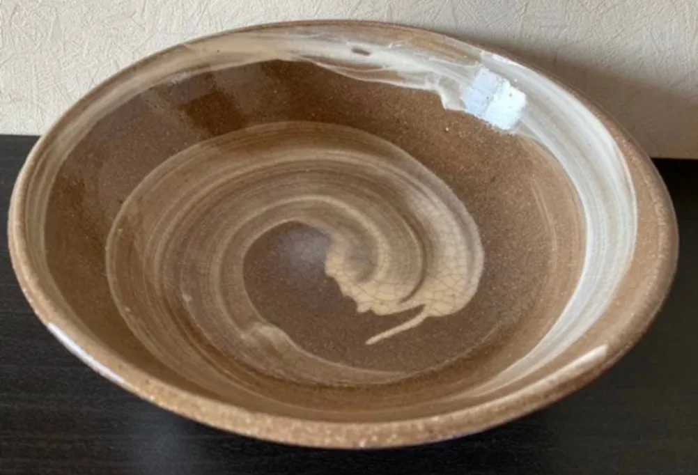 大皿(丸深) 皿 器 和食器 陶器 受賞作家 手作り 一点物 ㉝