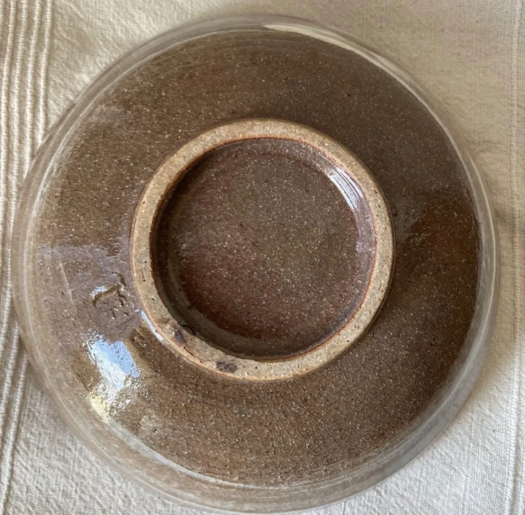 大皿(丸深) 皿 器 和食器 陶器 受賞作家 手作り 一点物 ㉝
