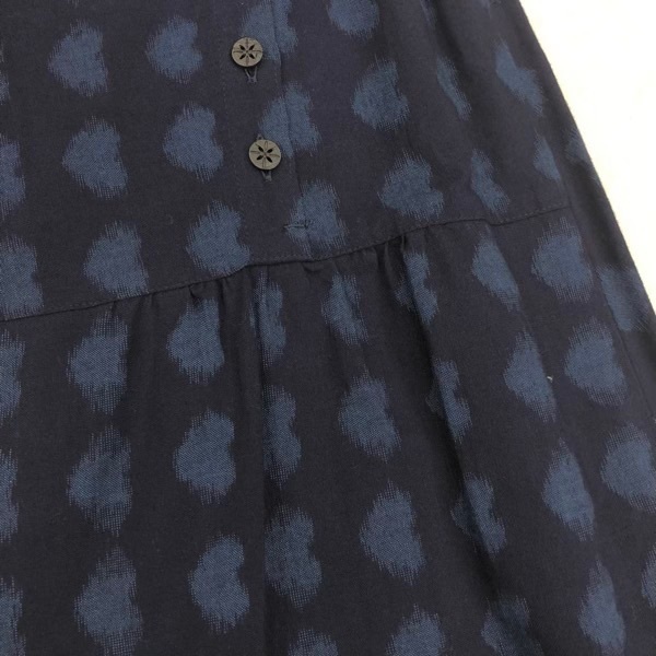 久留米絣　儀右ヱ門　ハート柄スカート　M~L