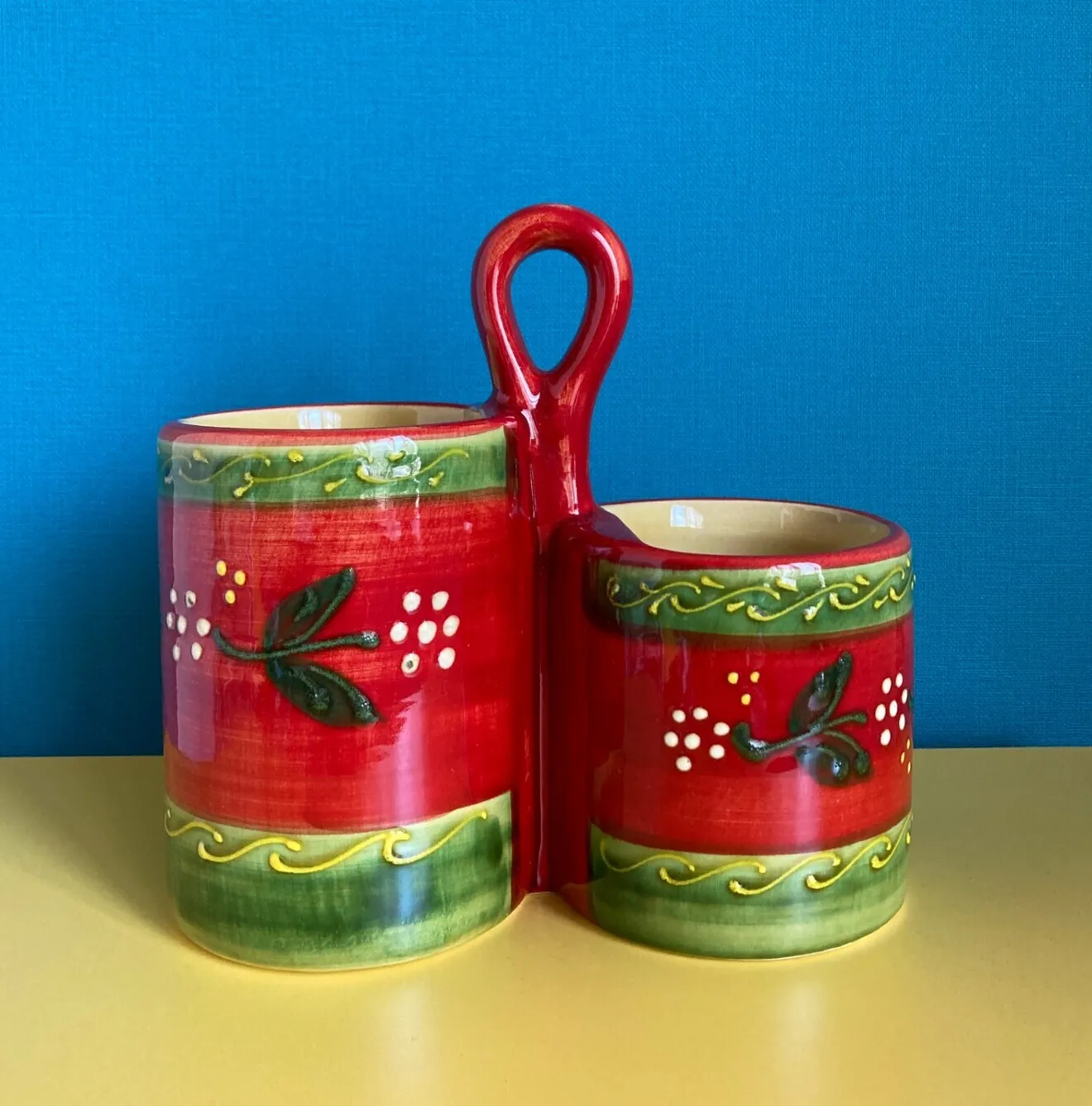 【スペイン陶器】ツールスタンド