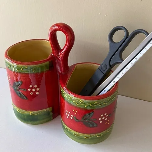 【スペイン陶器】ツールスタンド