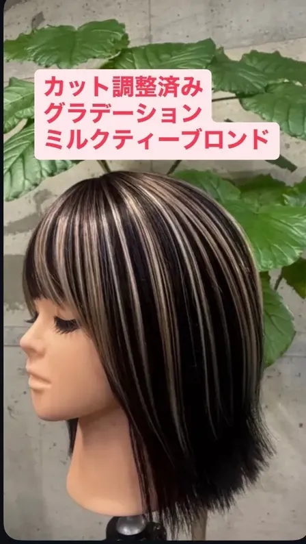 ＊グラデーションアッシュミルクティーブロンド＊
トップエクステ