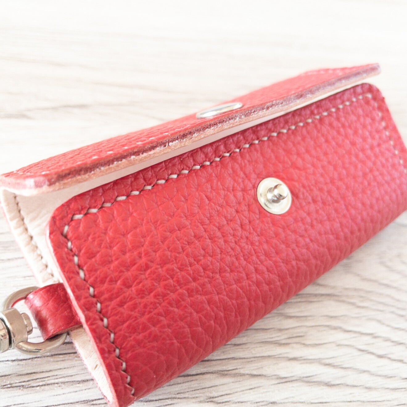 【ハンドメイド★】本革 キーケース