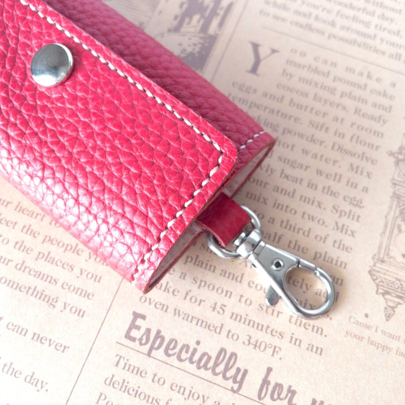 【ハンドメイド★】本革 キーケース