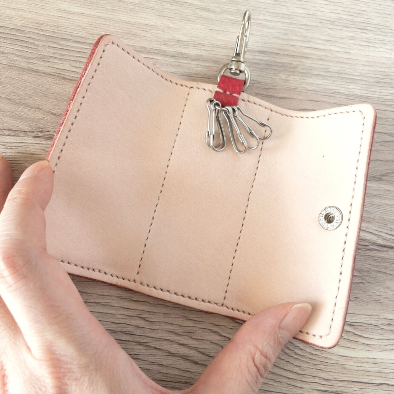 【ハンドメイド★】本革 キーケース