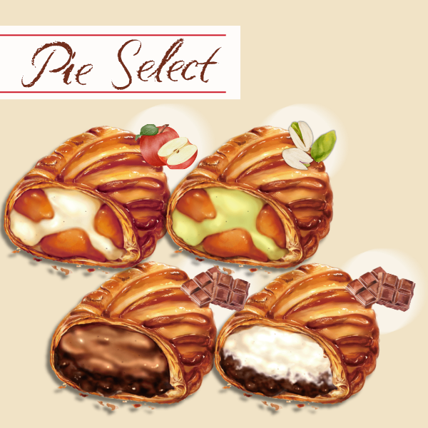 ✨パイセレクト✨３種のクリーム！ベックシュクレ通年人気のパイをセットに🍎🍫計４個入り