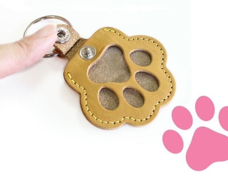 新色追加！【背面文字入れ無料】ワンちゃんネコちゃん　メモリアルキーホルダー🐾