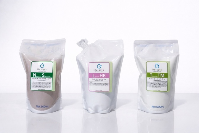 店頭お渡し専用【自然派抗酸化ケア】R・S ヘアケア  各500ml  ３点セット（詰め替え用）