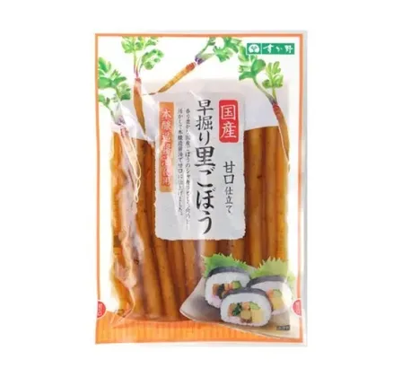 【送料込み】すが野　国産早掘り里ごぼう80g 【牛蒡】【しょうゆ漬け】【同梱不可】