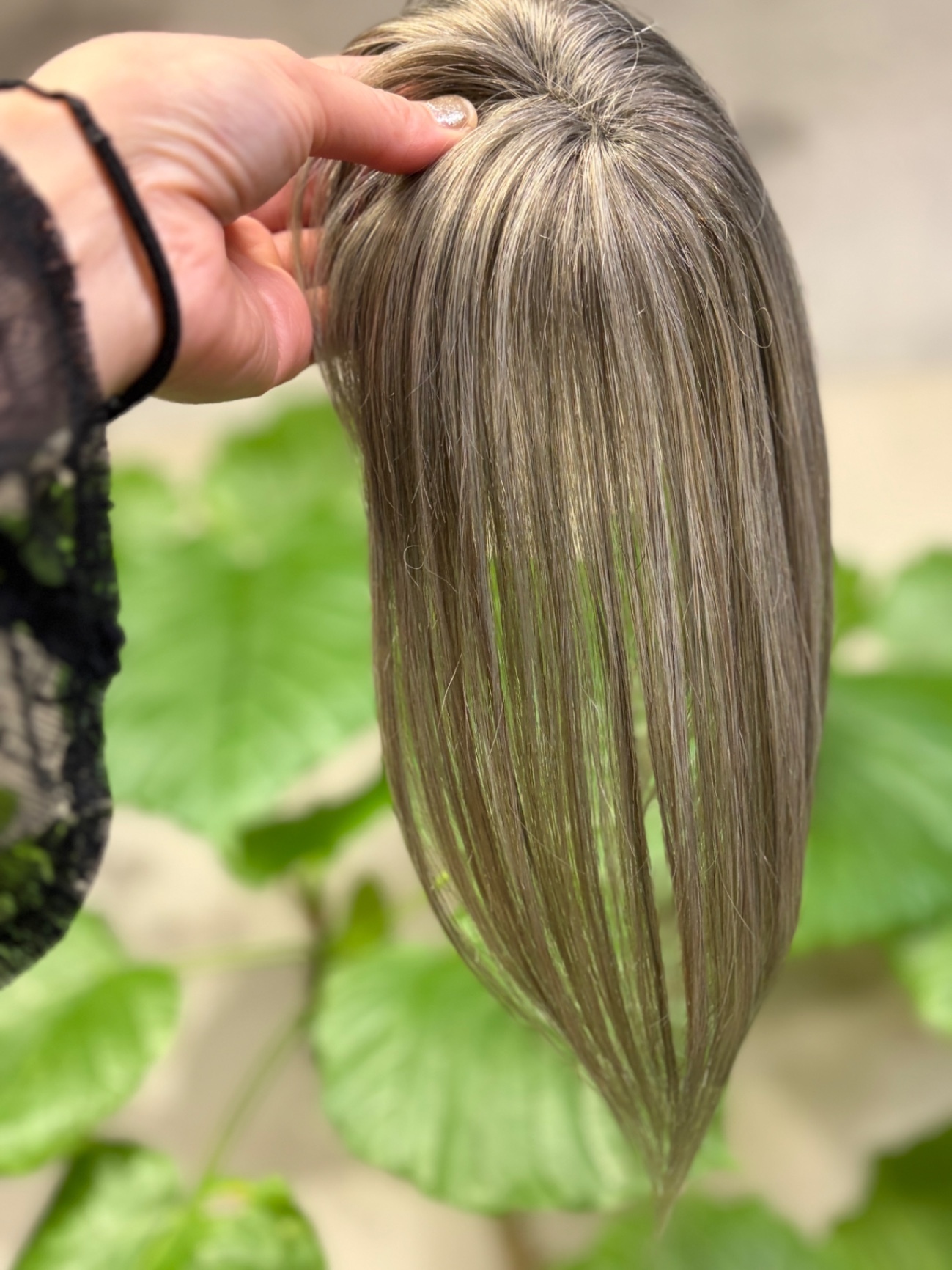 ＊ミルクティーグレージュ＊トップエクステ白髪ボカシハイライトにも