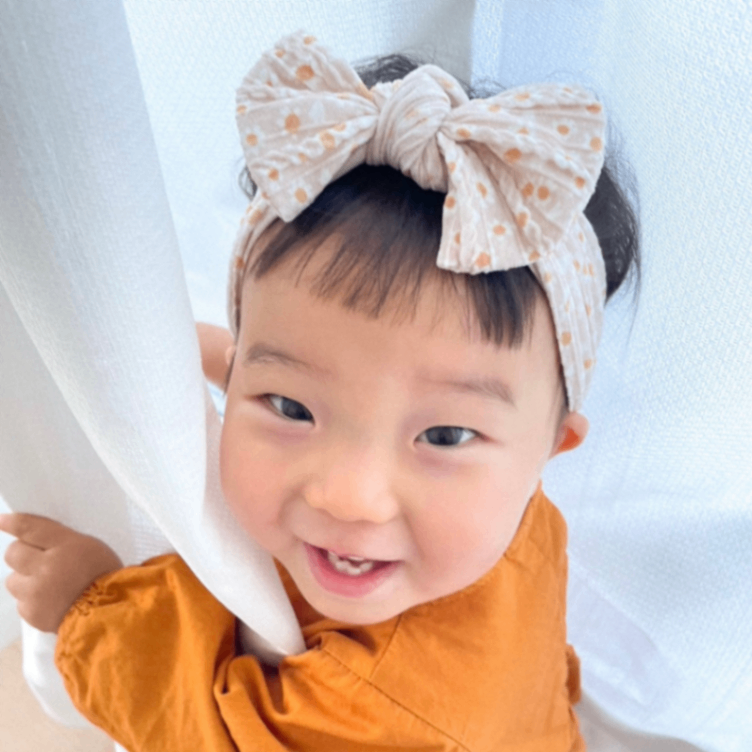 ベビー&キッズ のびのびヘアバンド 出産祝い 誕生日 プチギフト 女の子 お出かけ 花柄 1歳 2歳
