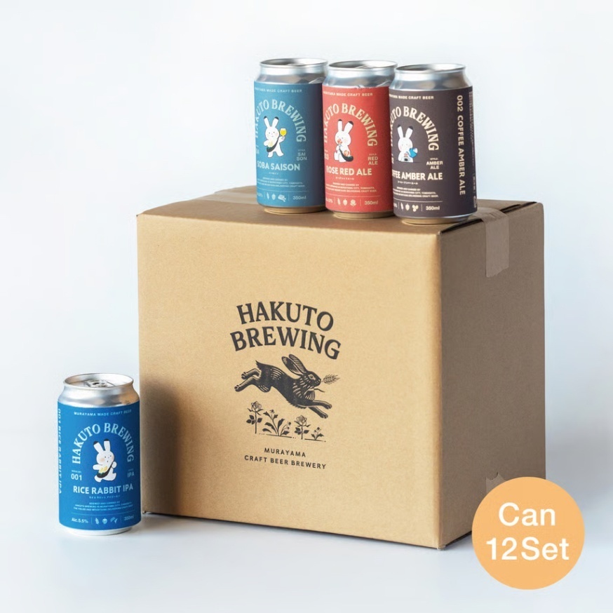 【クラフトビール】Hakuto Can 12set ／缶ビール12本セット