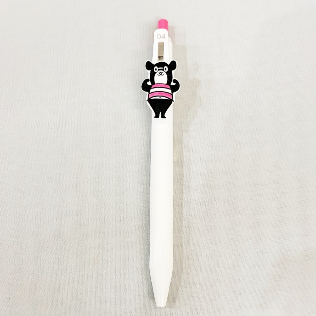 ブングマ　ボールペン〈ガッツポーズ・ピンク〉