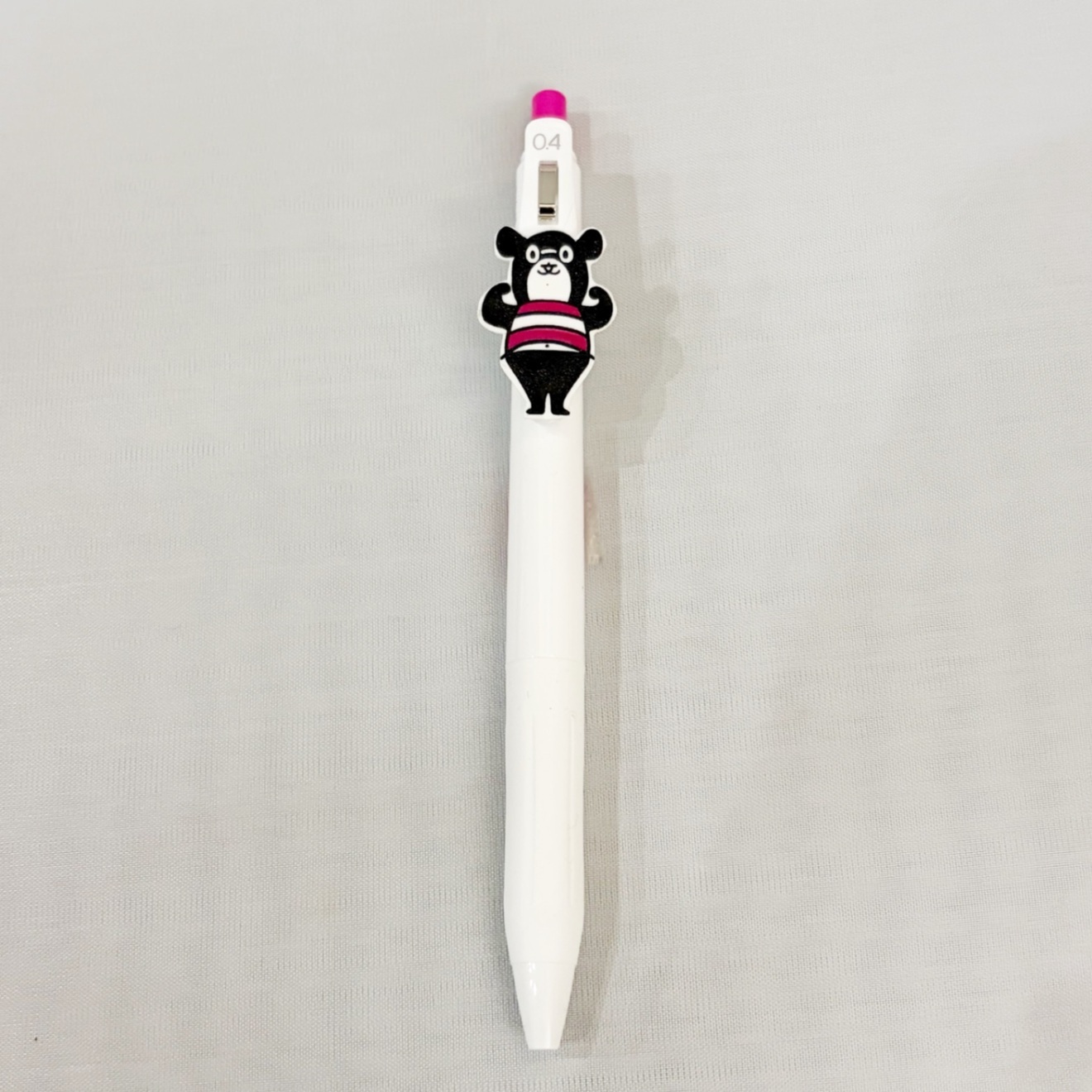 ブングマ　ボールペン〈ガッツポーズ・マゼンタ〉