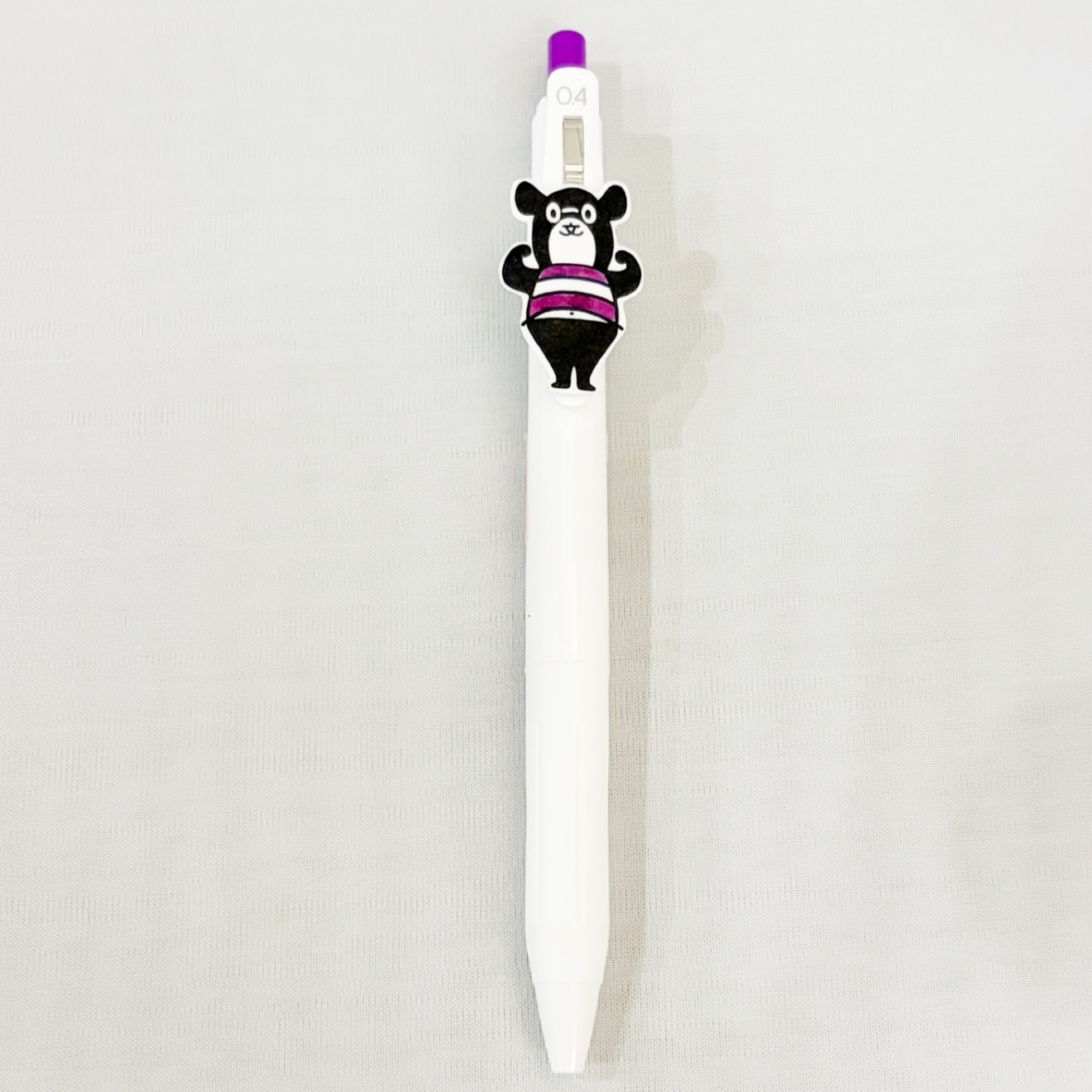 ブングマ　ボールペン〈ガッツポーズ・バイオレット〉