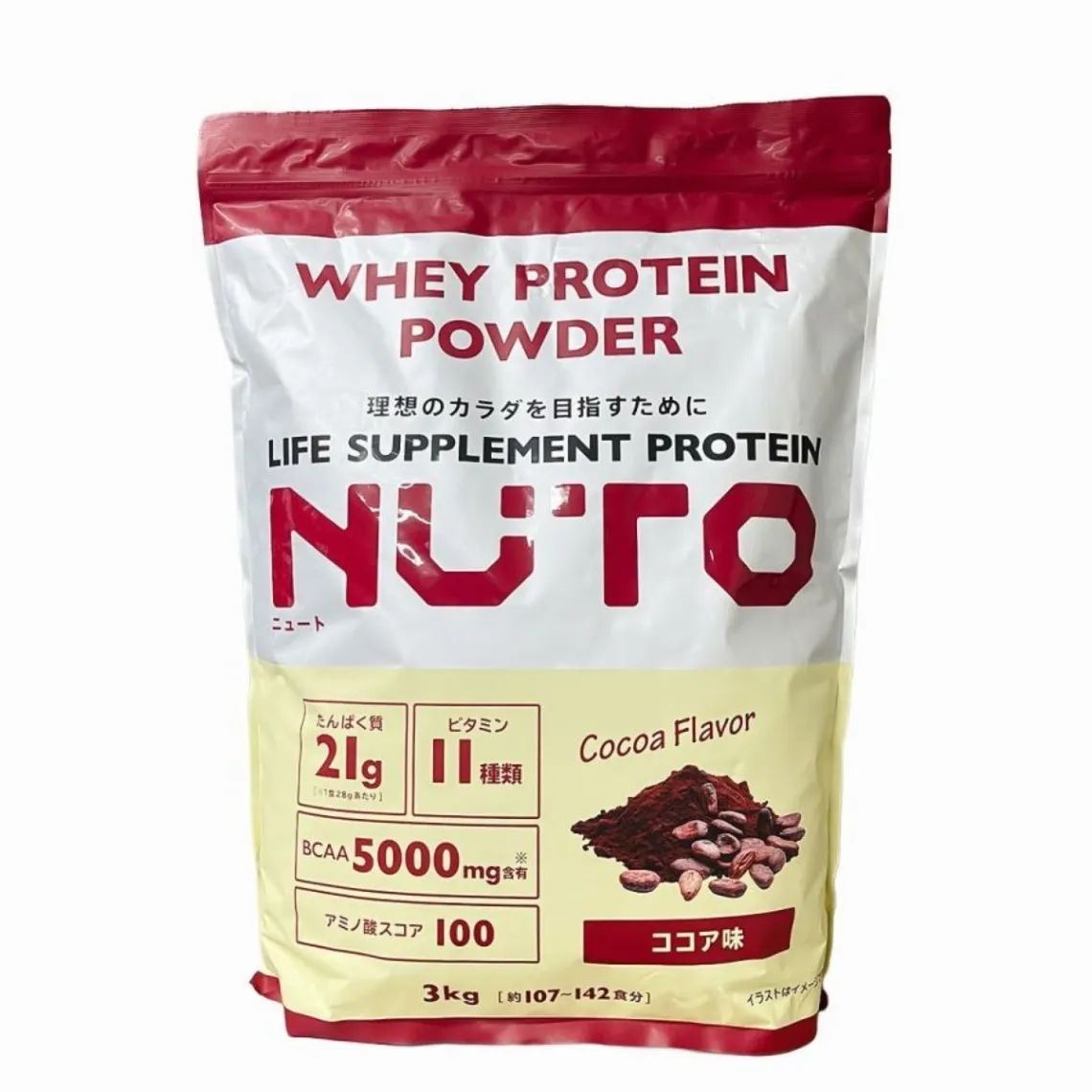 美味しいおすすめ】NUTO ホエイプロテイン パウダー 3kg ココア味 国産