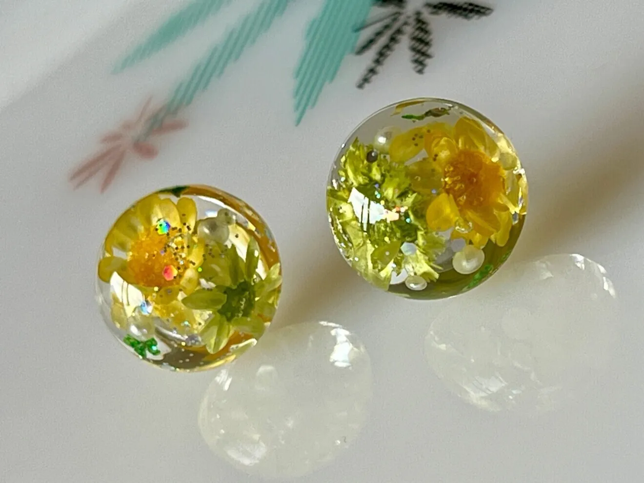 ドライフラワー入り🌸ピアス【リベポ払い歓迎🎉】