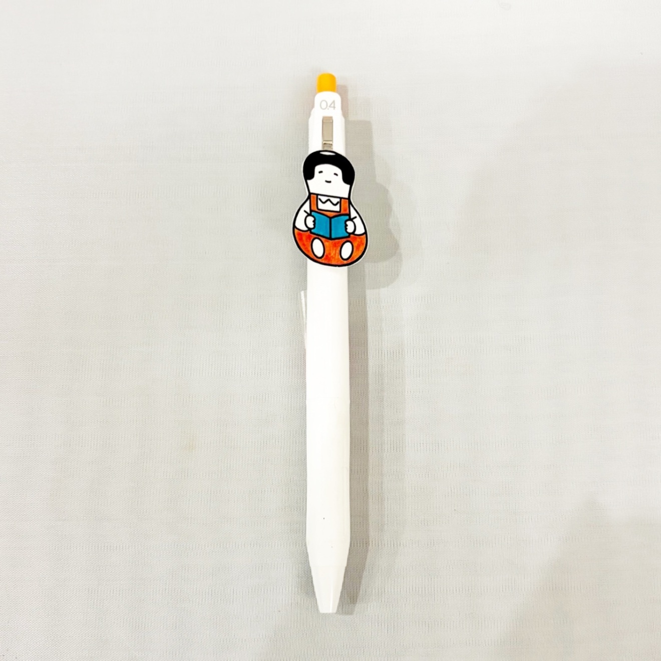 二宮金太郎　ボールペン〈ダルマフォルム・オレンジ〉