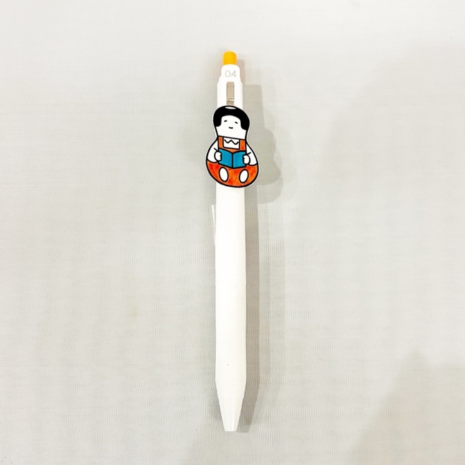 二宮金太郎　ボールペン〈ダルマフォルム・オレンジ〉