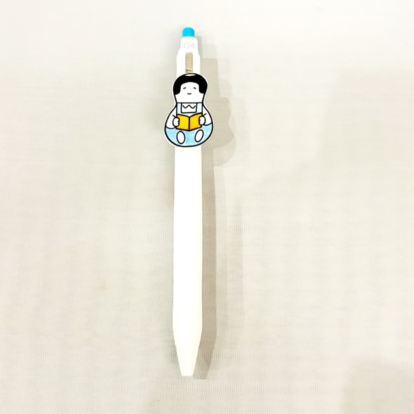 二宮金太郎　ボールペン〈ダルマフォルム・スカイブルー〉