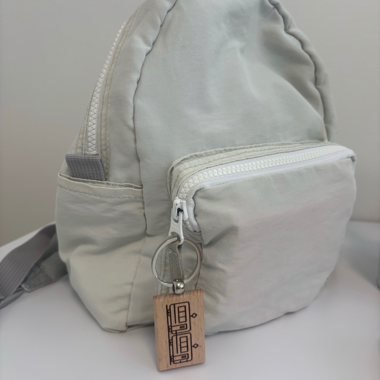 切符ネームキーホルダー☘️両面彫刻☘️名前入れ無料