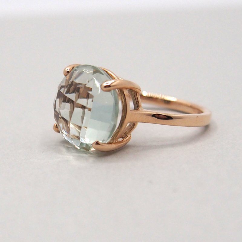 The round Ring - Green amethyst
【10金】グリーンアメジストリング