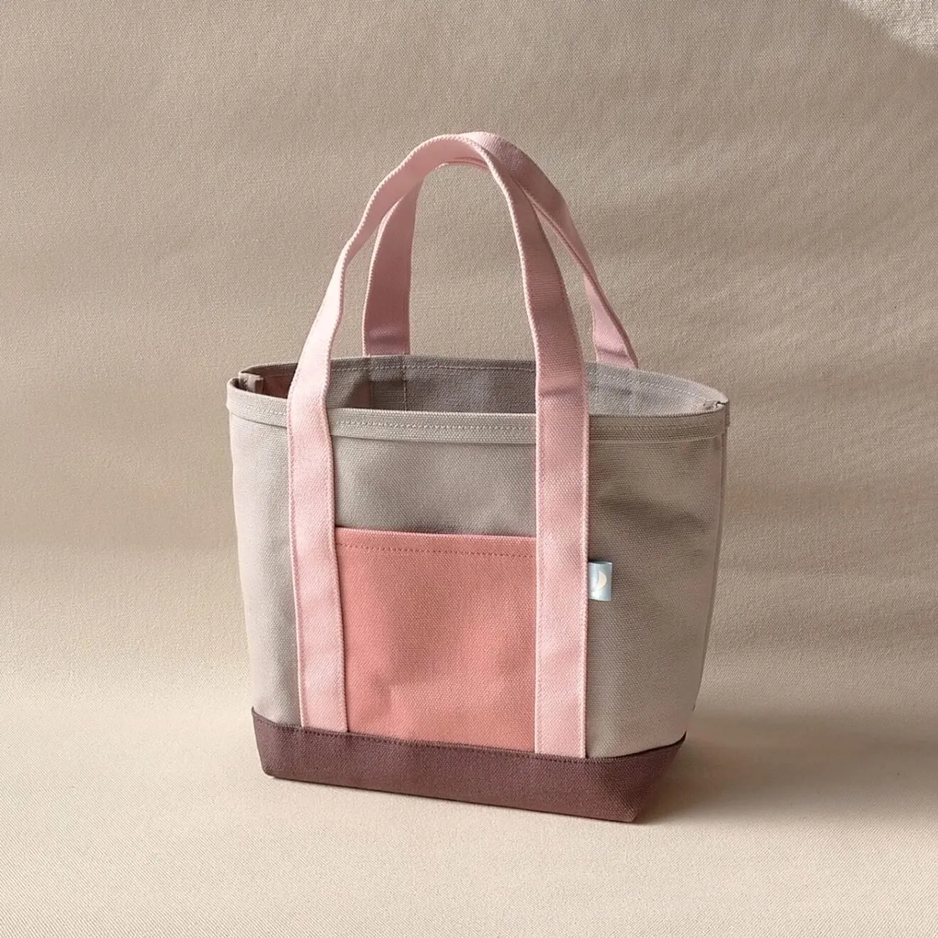 【全51配色】自立する倉敷産帆布のしっかりミニトート《47》リベシティ市場限定送料無料