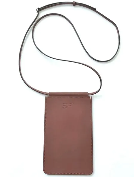 マーガレットハウエルアイデア スマホショルダー 牛革 レッド 本革　新品
