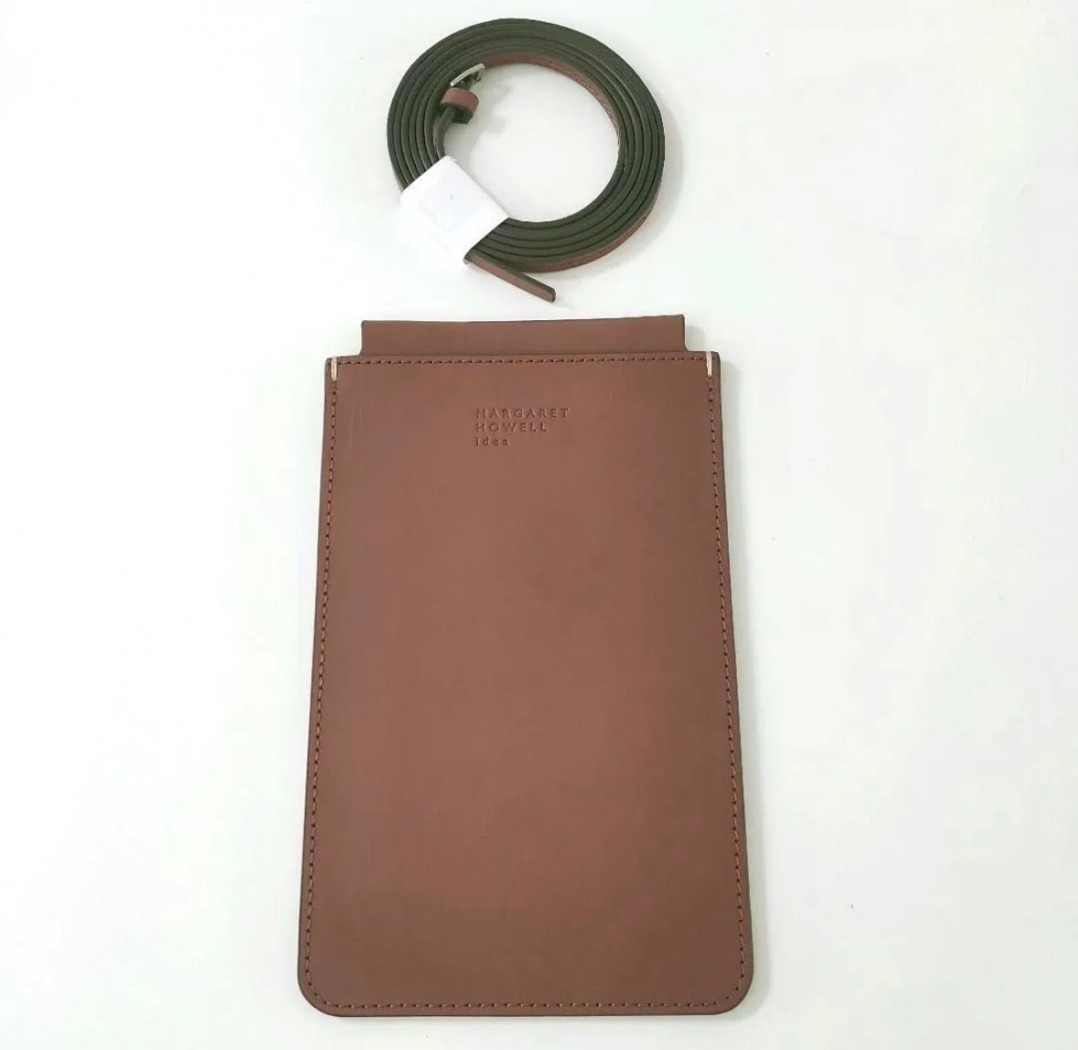 マーガレットハウエルアイデア スマホショルダー 牛革 レッド 本革　新品