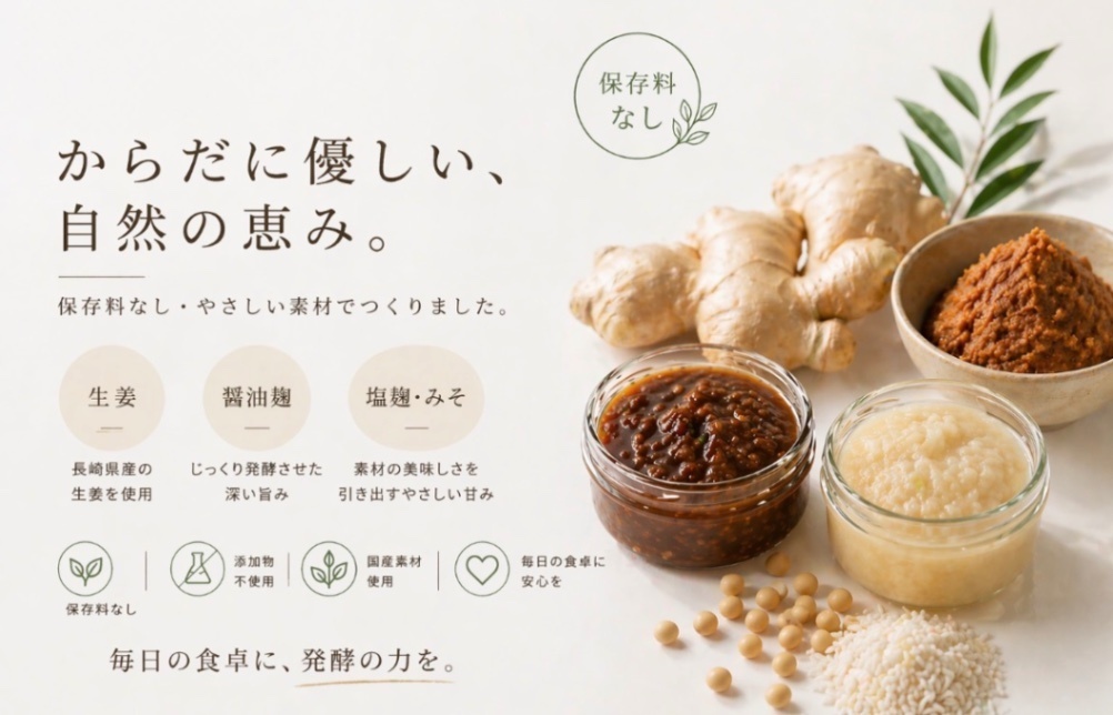 【母の日ギフト】体にやさしいGINGER+KOJIみそ　1個