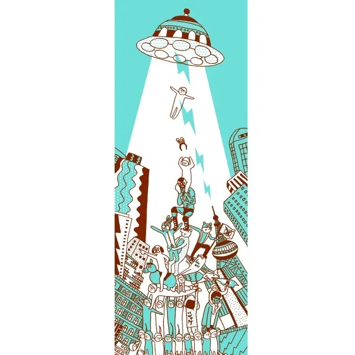 オリジナルイラスト柄フェイスタオル