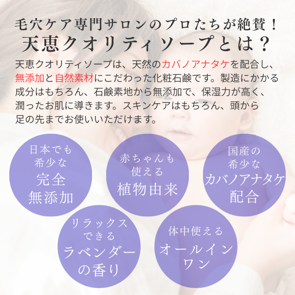 【くすみぶっ飛び！】天恵クオリティソープ（天恵石鹸）