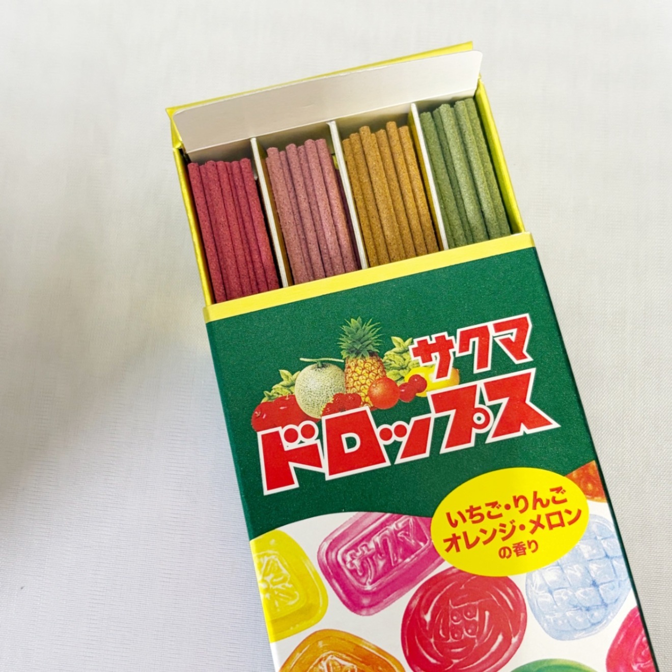 コラボ・好物線香〈サクマドロップス〉